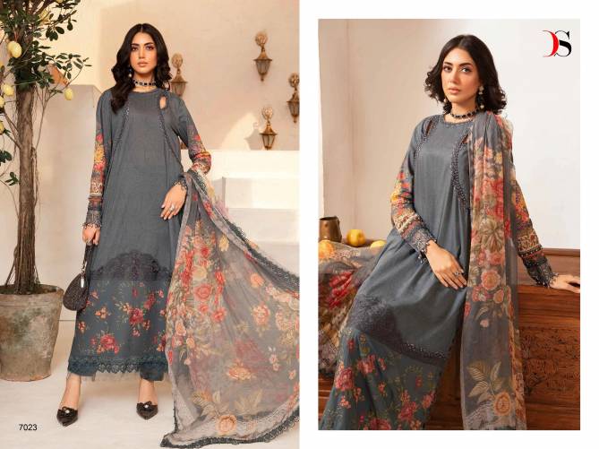 Maria B MPrint 24 Vol 2 By Deepsy EMbroidery Cotton Pakistani Suit Wholesalers In Delhi
